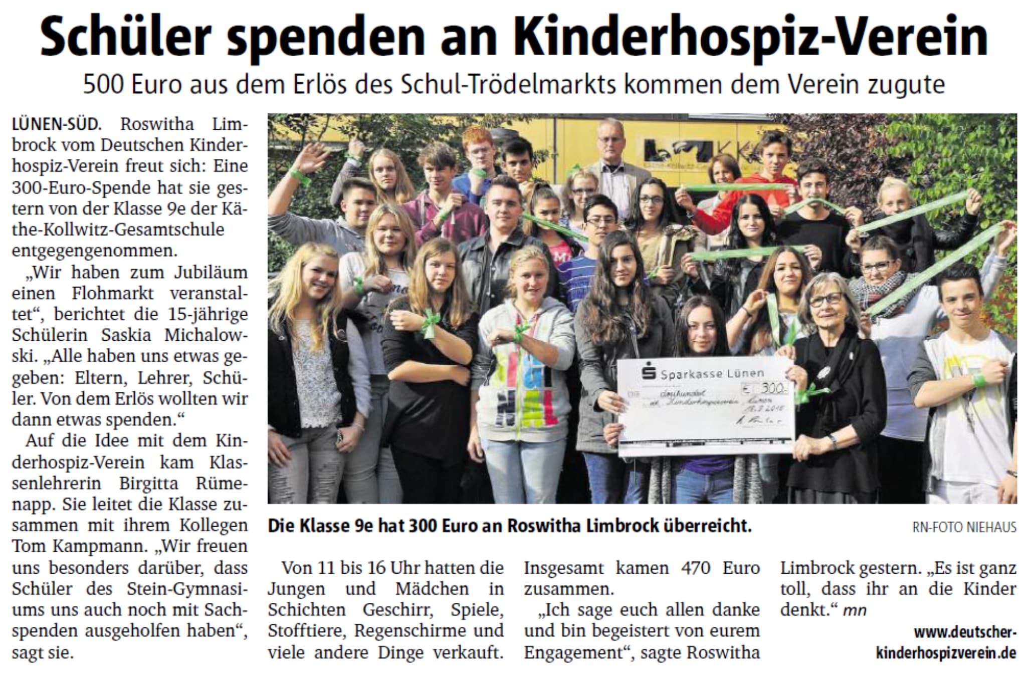 Was für eine großartige Geste!